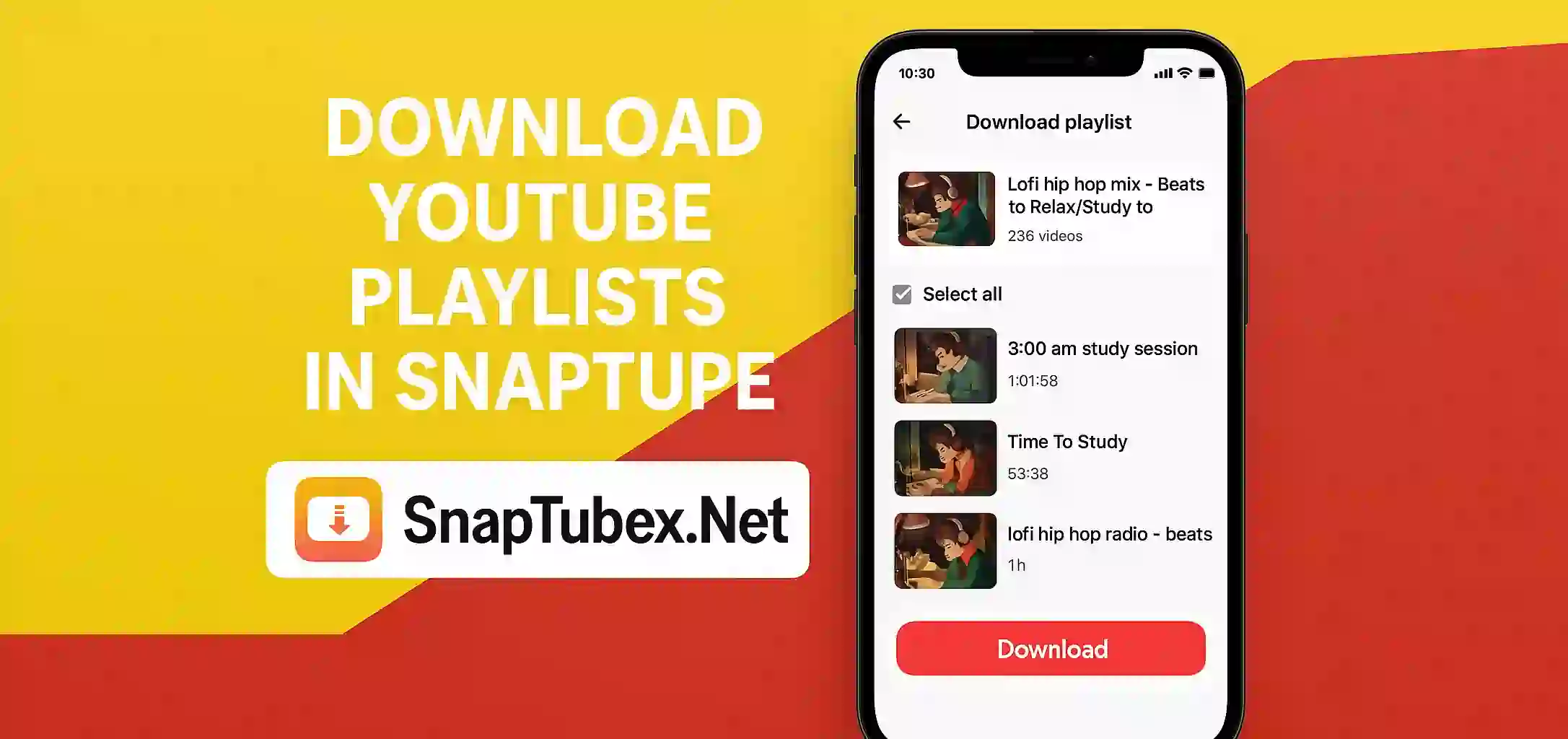 Download YouTube Playlists in SnapTube